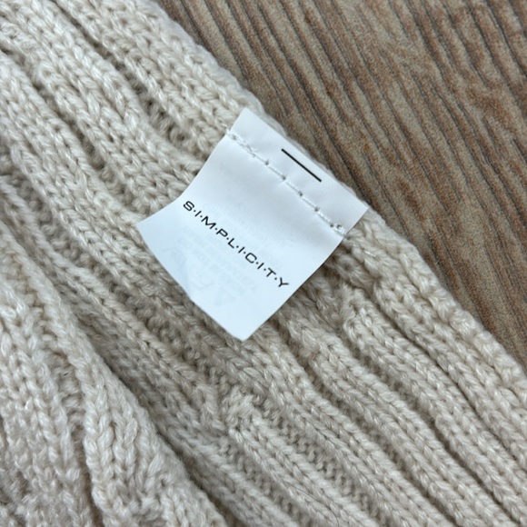 RISE Vail Ski Club Scarf Cable Knit Cream - Picture 6 of 8